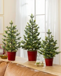 Lit Countryside Tabletop Tree Sets