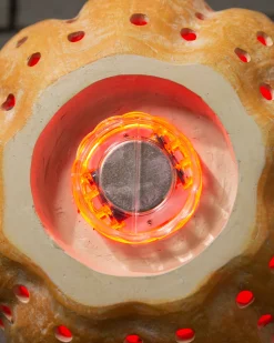 Lit Cut-Out Pumpkins