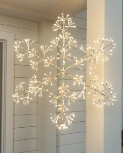 Lit LED Winter Flurry Snowflakes