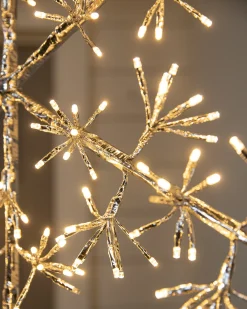 Lit LED Winter Flurry Snowflakes