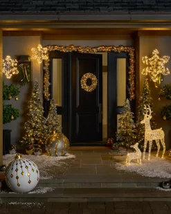 Lit LED Winter Flurry Snowflakes