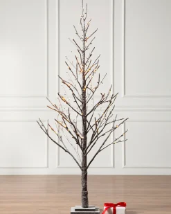 Lit Snowy Branch LED Trees