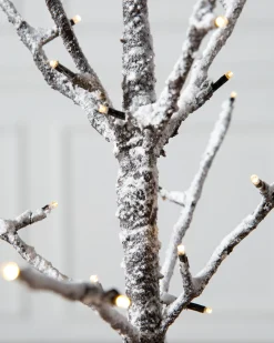 Lit Snowy Branch LED Trees