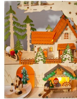 Lit Wooden Animated Scenes