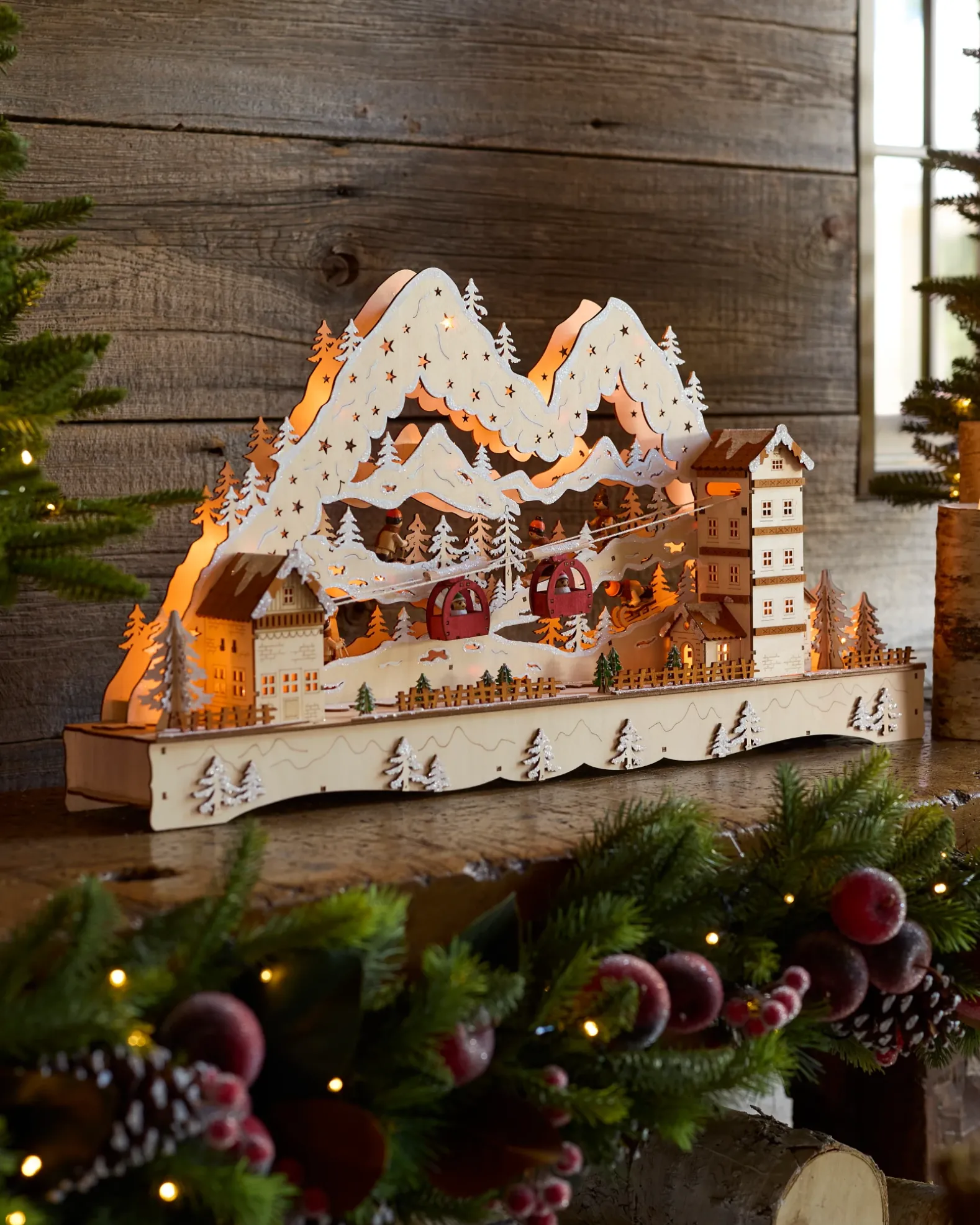 Lit Wooden Animated Scenes