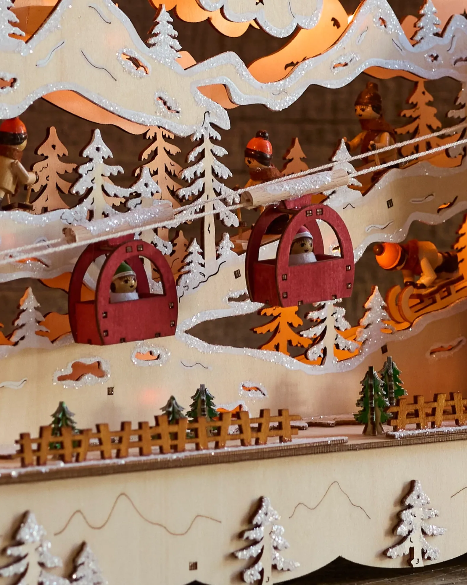 Lit Wooden Animated Scenes