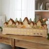 Lit Wooden Christmas Advent Calendars