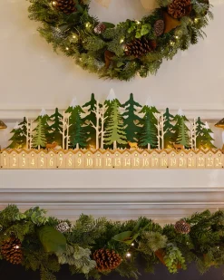 Lit Wooden Christmas Advent Calendars