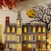 Lit Wooden Halloween Countdown Calendar