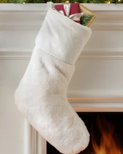 Lodge Faux Fur Christmas Stockings
