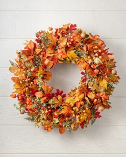 Maple Leaf & Japanese Lantern Foliage