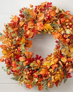 Maple Leaf & Japanese Lantern Foliage