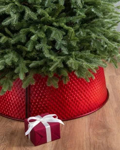 Merry Metallic Quilted Christmas Tree Collars