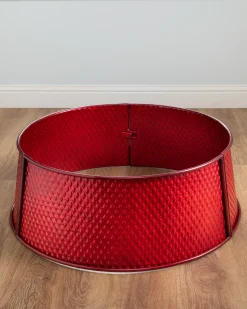 Merry Metallic Quilted Christmas Tree Collars