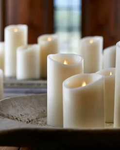 Miracle Flame LED Wax Pillar Candles