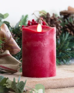 Miracle Flame LED Wax Pillar Candles