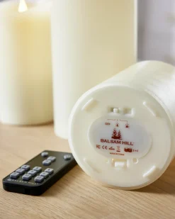 Miracle Flame Premium 3D LED Wax Pillar Candles