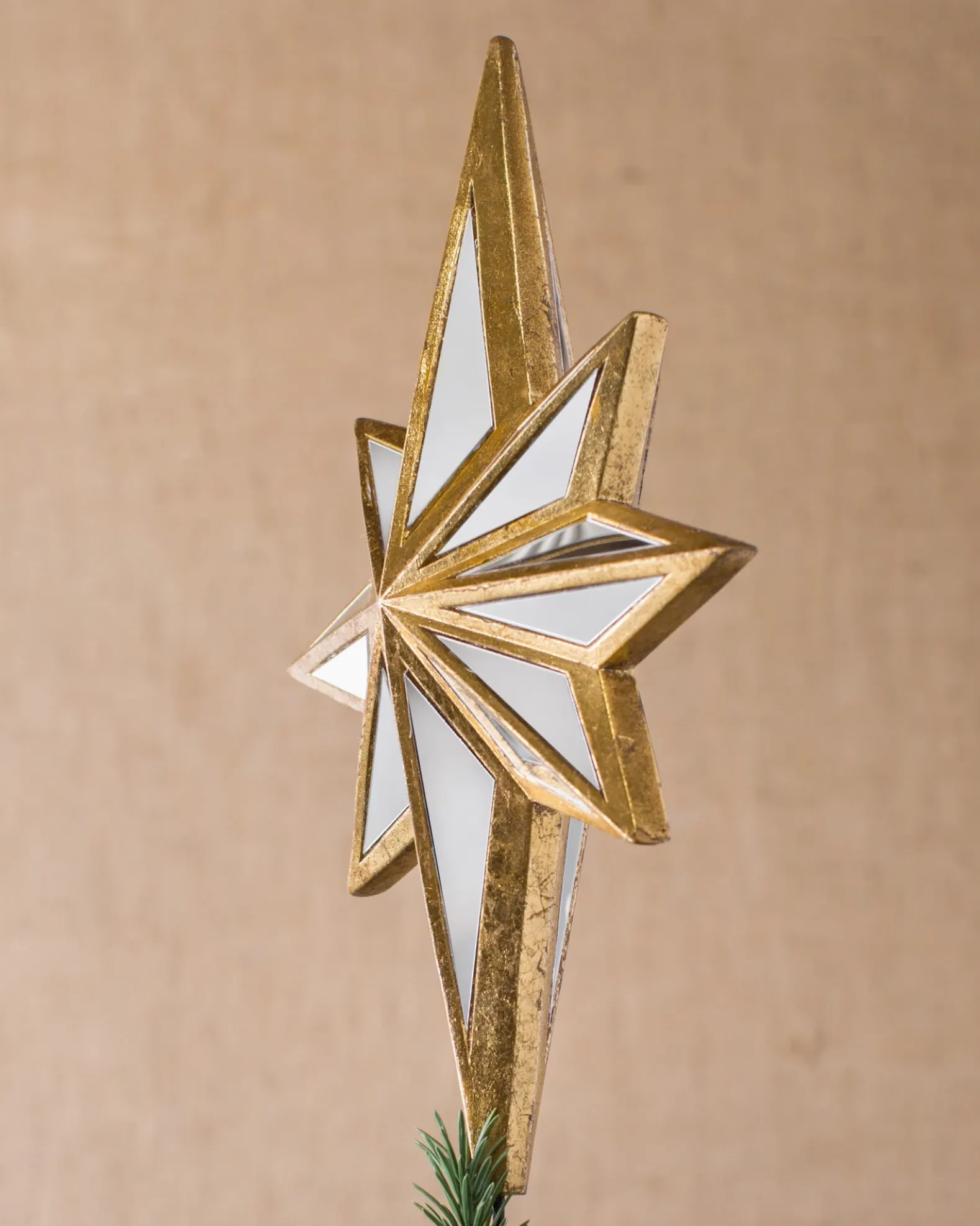 Mirrored Star Christmas Tree Topper