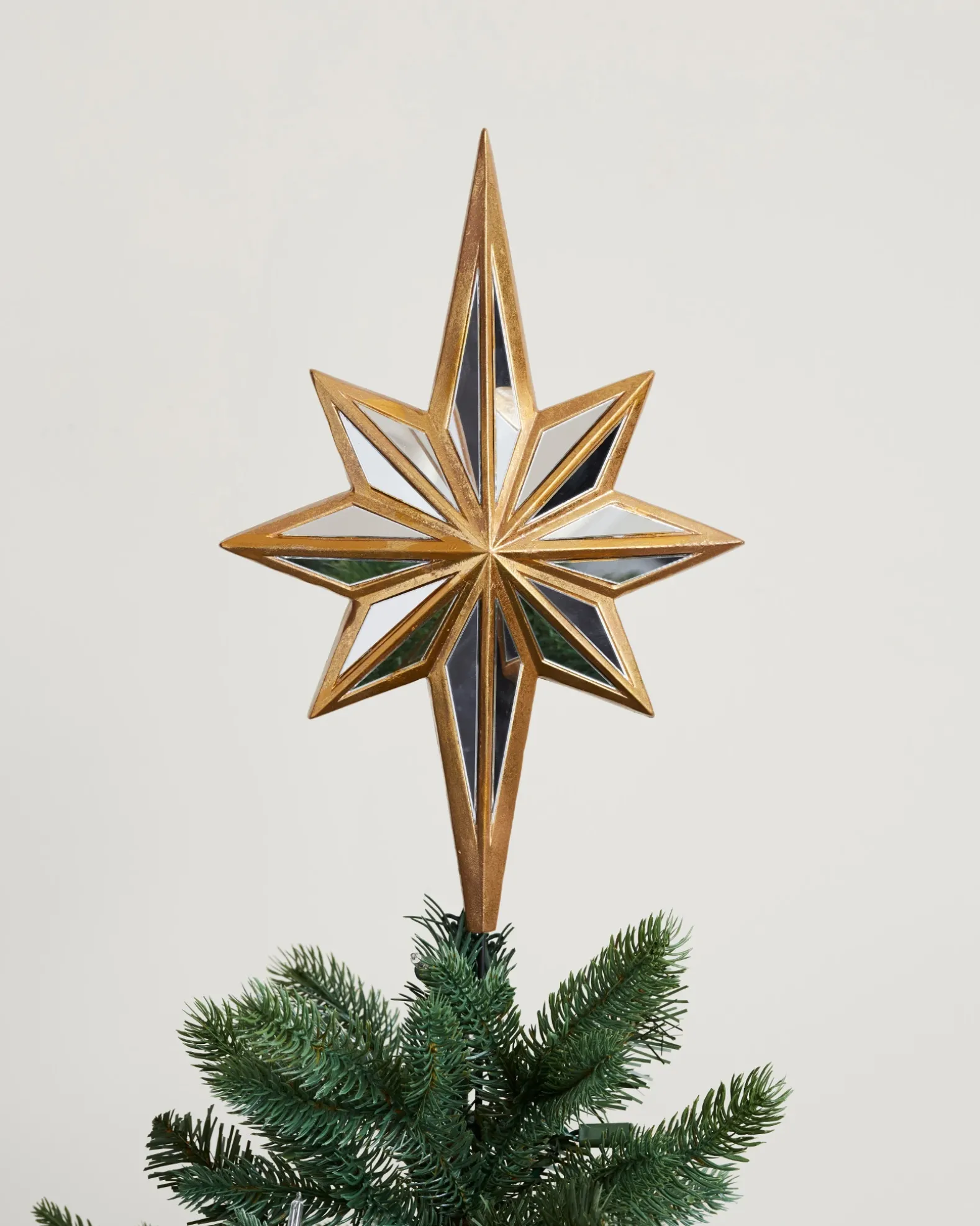 Mirrored Star Christmas Tree Topper