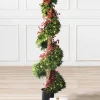 Outdoor Beacon Hill Cypress Artificial Christmas Topiaries