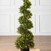 Outdoor Boxwood Artificial Christmas Topiaries