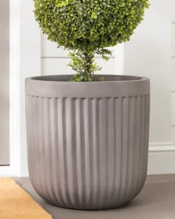 Outdoor Fluted Planters