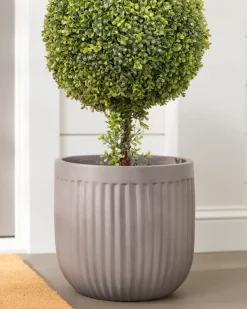 Outdoor Fluted Planters