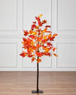 Outdoor LED Lit Autumn Maple Trees