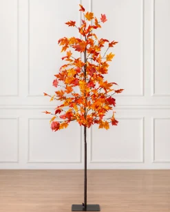 Outdoor LED Lit Autumn Maple Trees