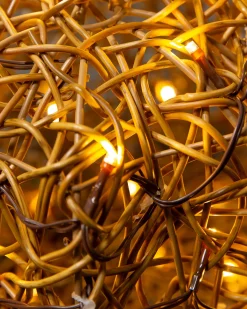 Outdoor Lit Wire Sculptures