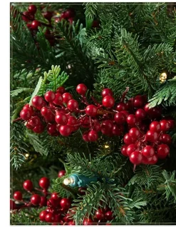 Outdoor Red Berry Evergreen Potted Trees