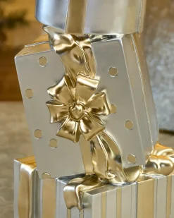 Outdoor Stacked Christmas Presents