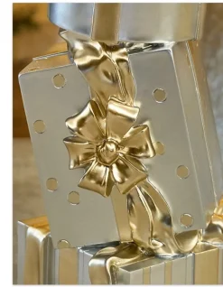 Outdoor Stacked Christmas Presents