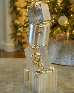 Outdoor Stacked Christmas Presents