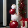 Outdoor Stacked Christmas Ornaments