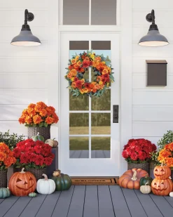 Outdoor Vibrant Dahlias Foliage