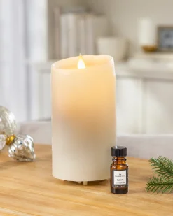 Pillar Candle Diffuser & Essential Oils