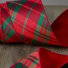 Plaid Christmas Tree Ribbon Collection