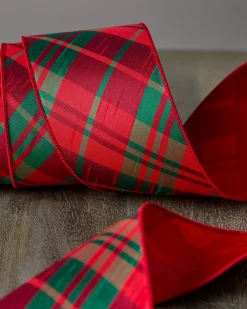 Plaid Christmas Tree Ribbon Collection