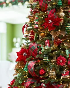 Plaid Christmas Tree Ribbon Collection