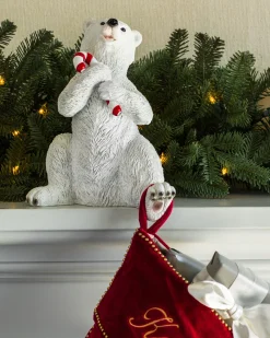 Polar Bear Family Christmas Stocking Holders