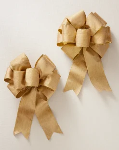 Pre-Tied Christmas Tree Ribbon Bow Sets