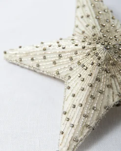 Radiant Star Beaded Christmas Tree Topper