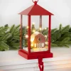 Red Lantern Christmas Stocking Holders