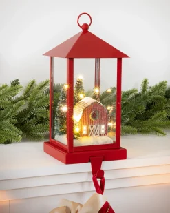 Red Lantern Christmas Stocking Holders