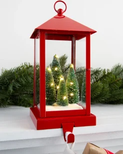 Red Lantern Christmas Stocking Holders