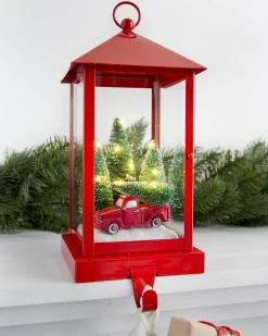 Red Lantern Christmas Stocking Holders