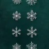 Rhinestone Snowflake Ornament Set