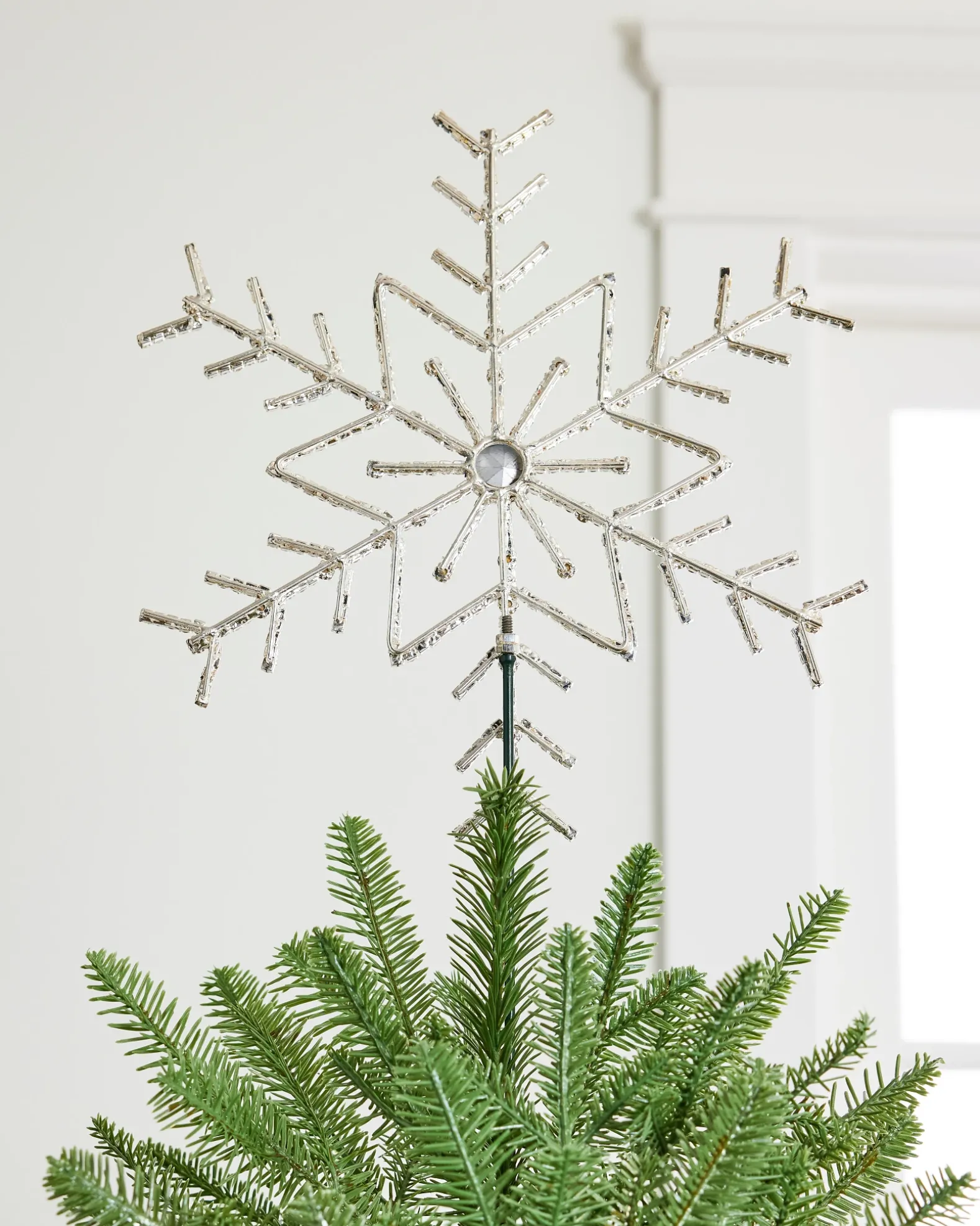 Rhinestone Snowflake Tree Toppers