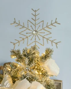 Rhinestone Snowflake Tree Toppers